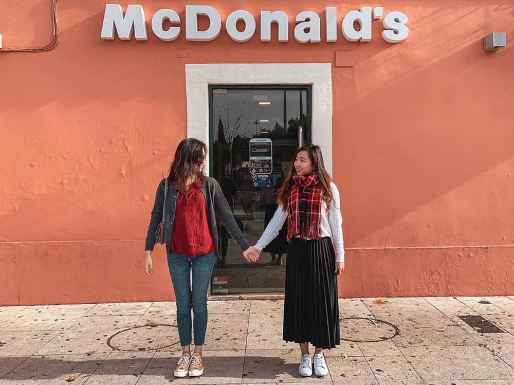 Unique McDonald's Pink Lisbon Portugal