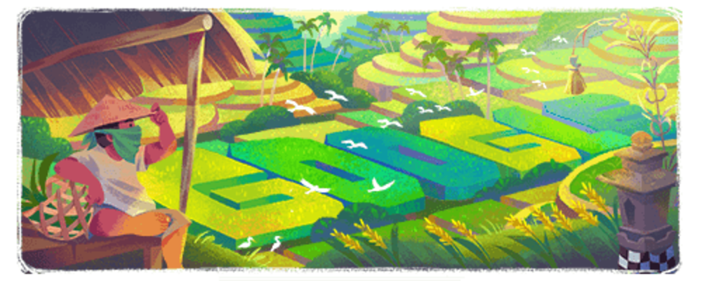 Google Doodle Subak Bali