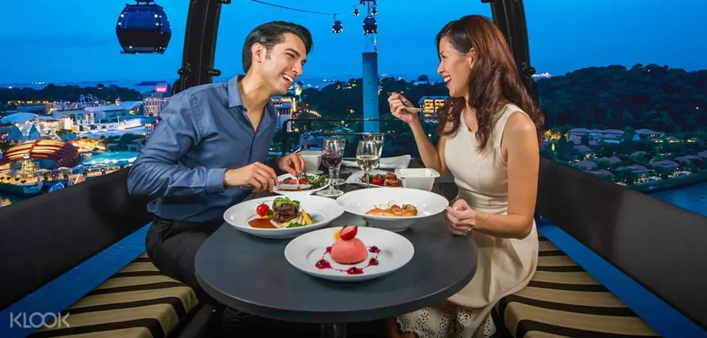 date ideas singapore cable car dining 