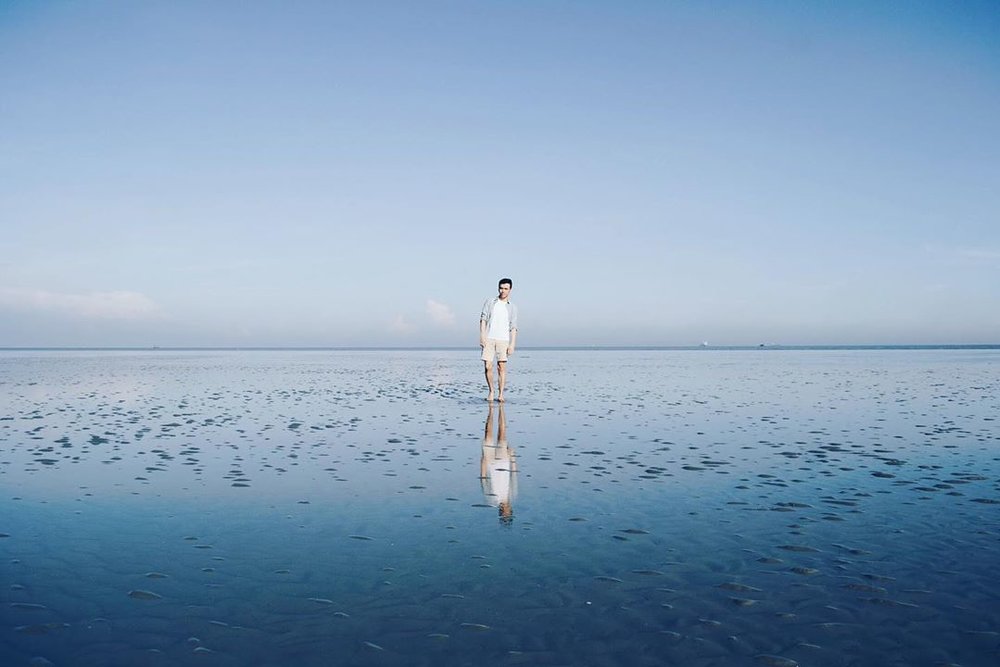 天空之镜 sasaran海滩 kuala selangor