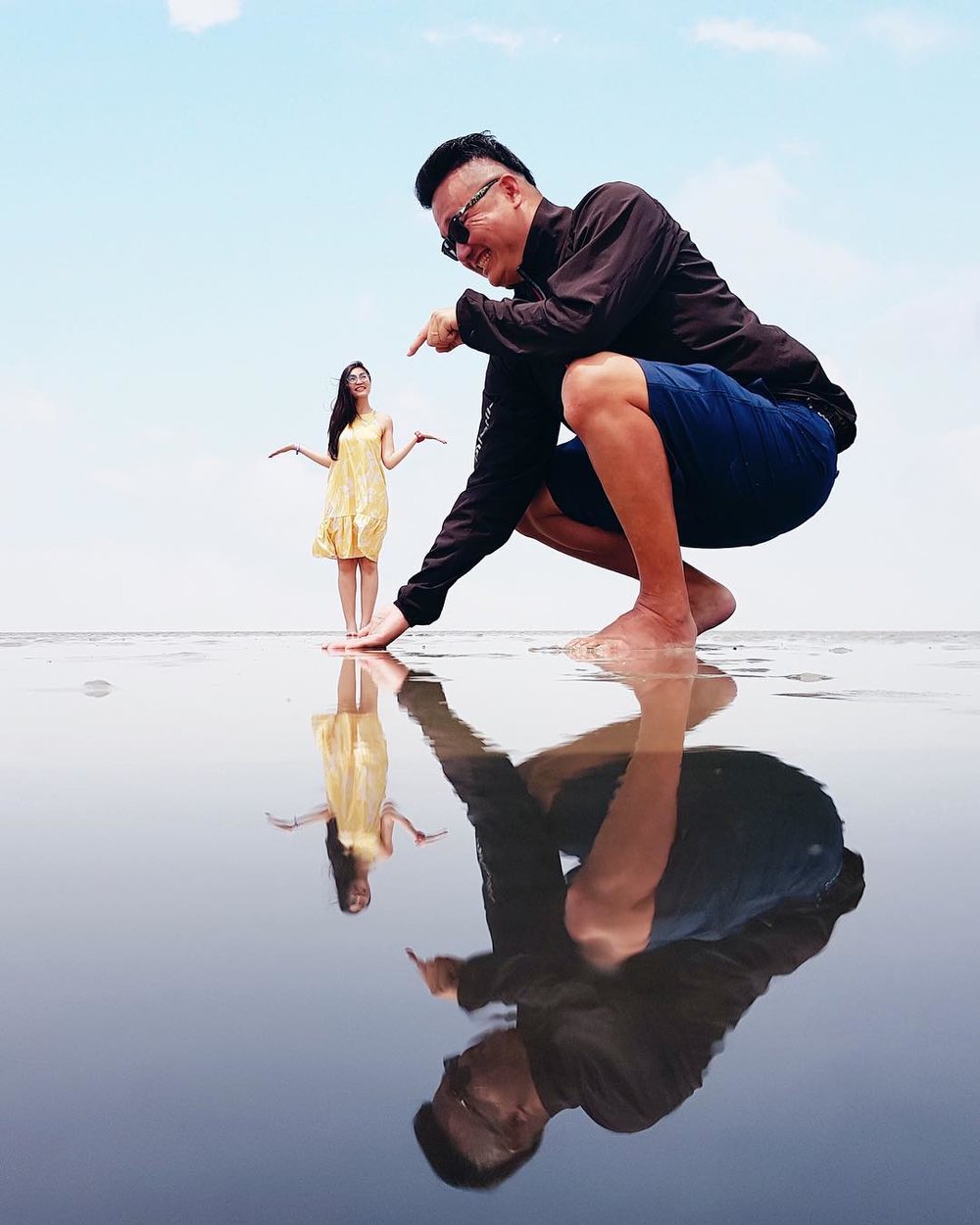 天空之镜 sasaran 海滩 kuala selangor