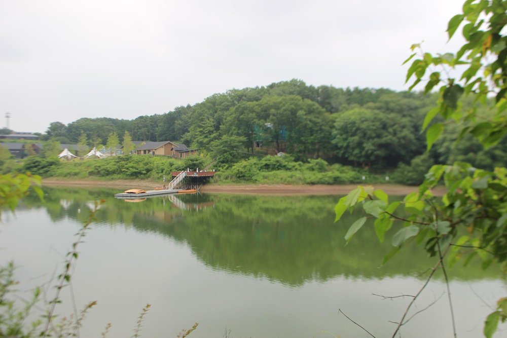 宮沢湖に隣接したムーミンバレーパーク