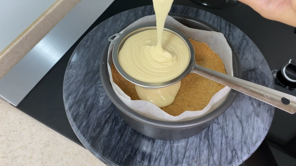 氣炸鍋重乳酪蛋糕製作步驟