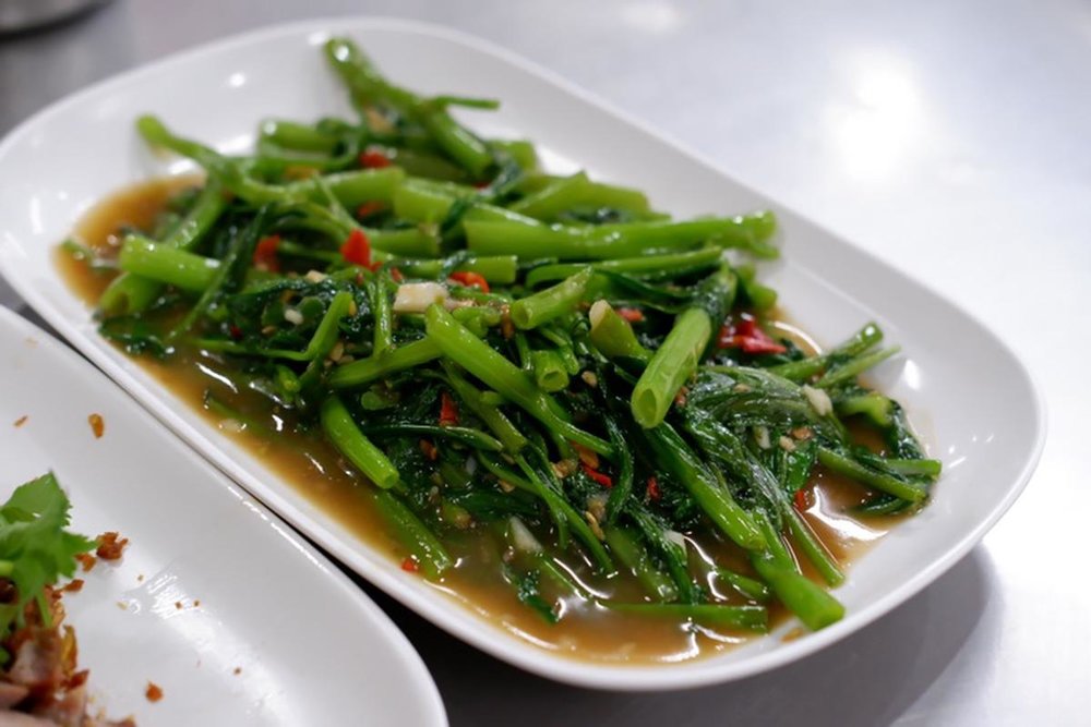 เมนูเจ๊โอวผัดผักบุ้งไฟแดง Klook