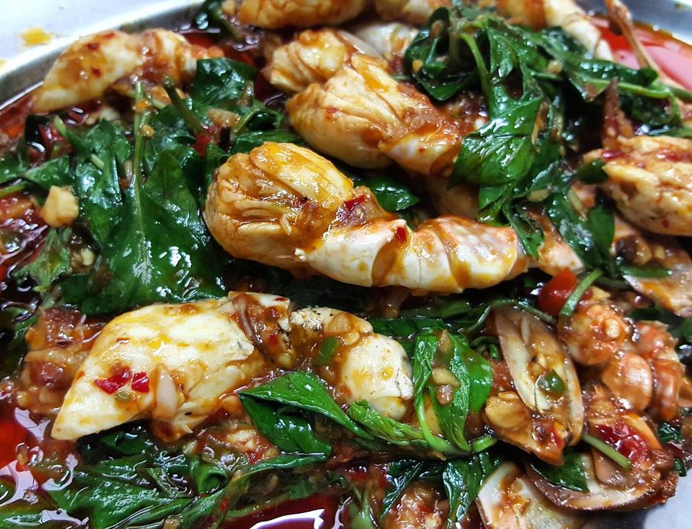 เจ๊โอว กรรเชียงปูผัดพริกเผา