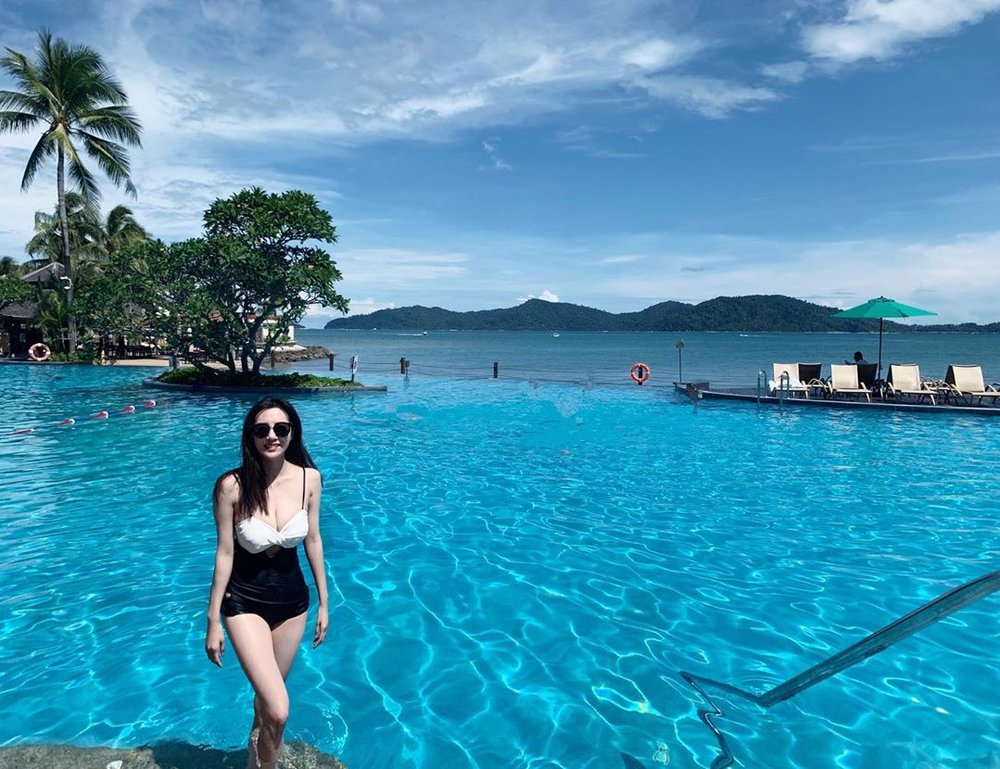 shangri-la tanjung aru resort sabah hotel beach pool