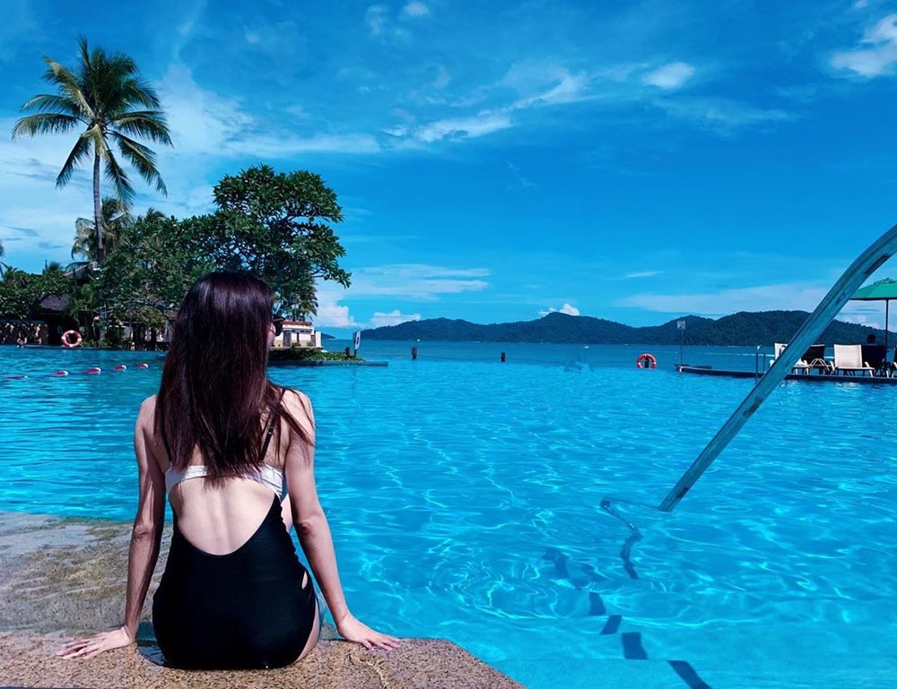 shangri-la tanjung aru resort sabah hotel beach