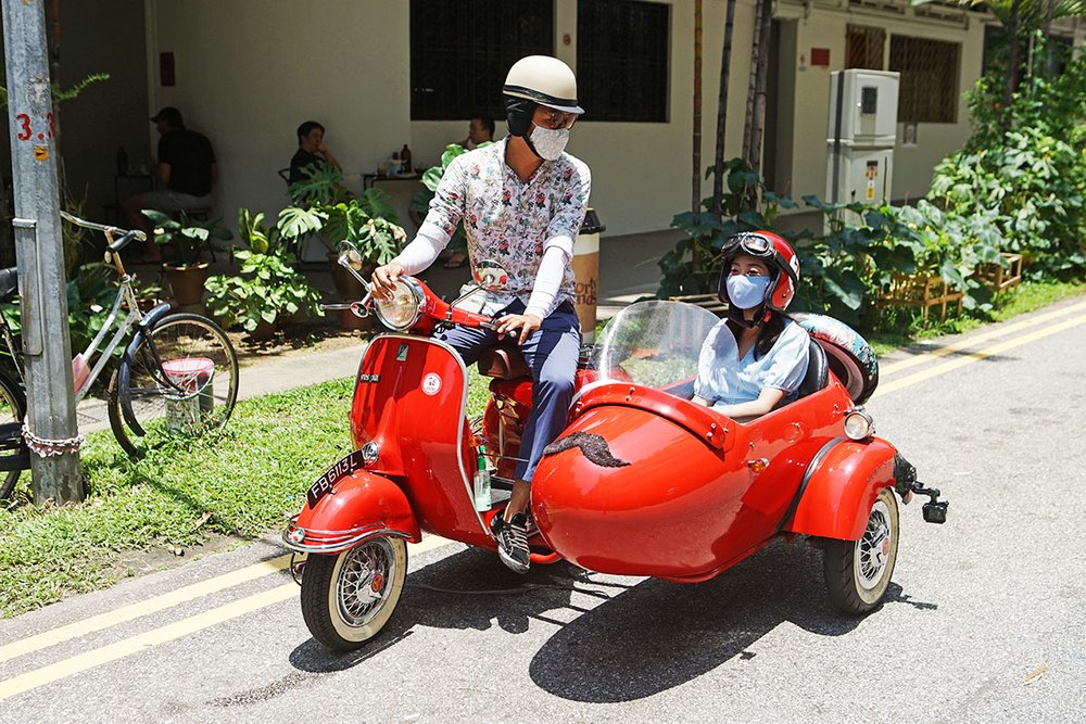 SG Vespa Sidecar Tour Tiong Bahru