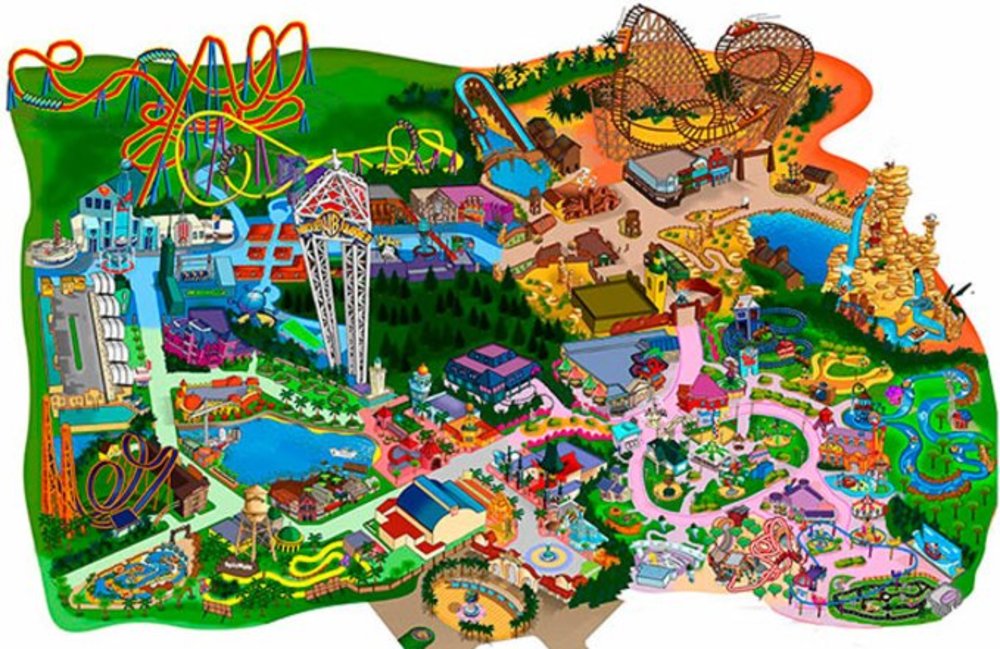 Parque Warner Madrid Halloween Map