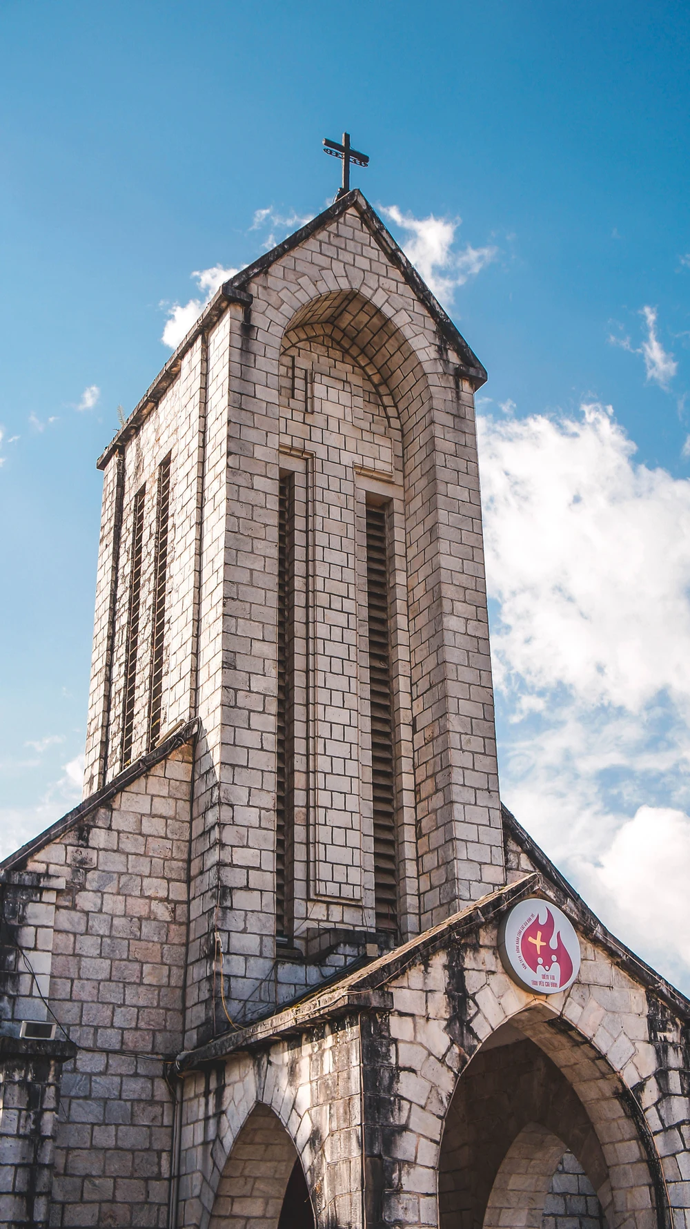 Sapa stone church in November and December 