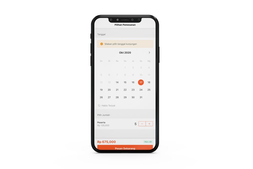 Halaman Pilihan Tanggal Sea World Ancol