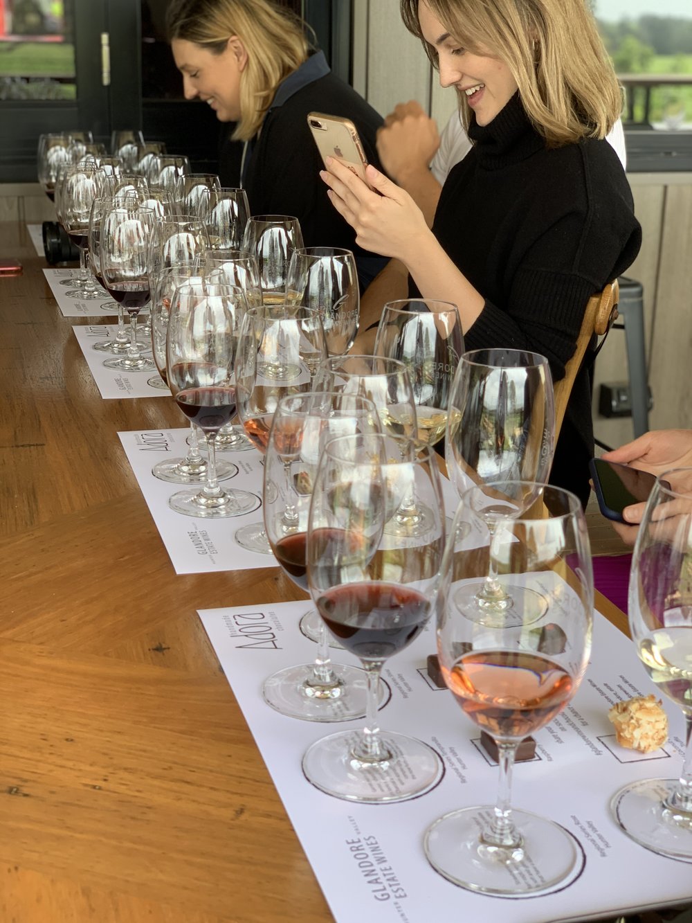 Swiss chocolate and wine pairing at Glandore Estate