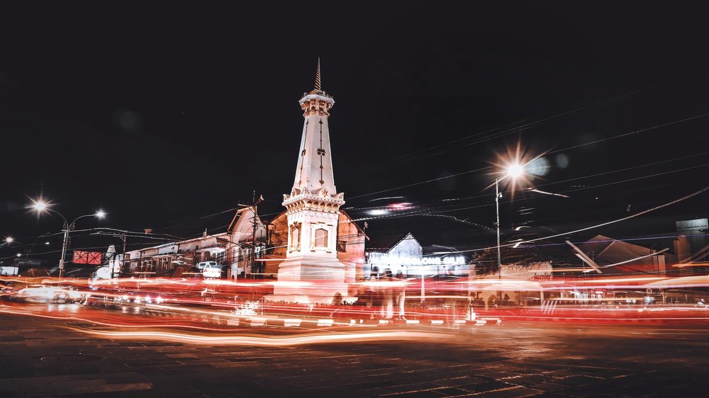 Tugu Jogja Malam Hari