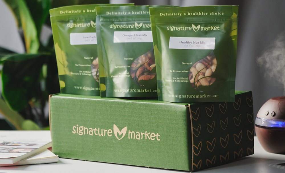 signature market online grocery delivery healthy snacks