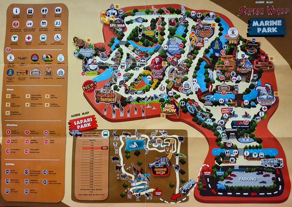 แผนที่ซาฟารีเวิลด์ (Safari World)