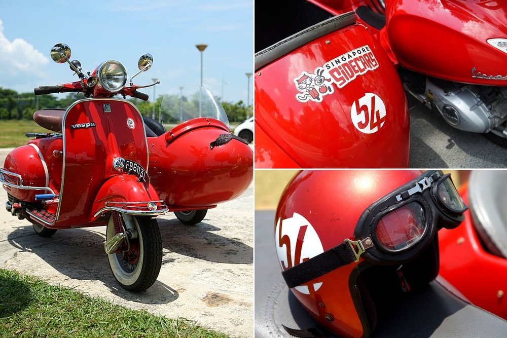 SG Vespa Sidecar Closeups
