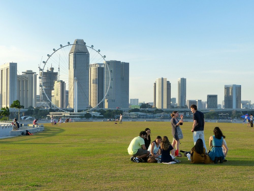 marina barrage picnic