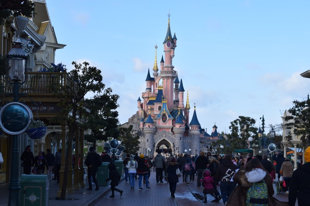 Disneyland Paris Castle pink