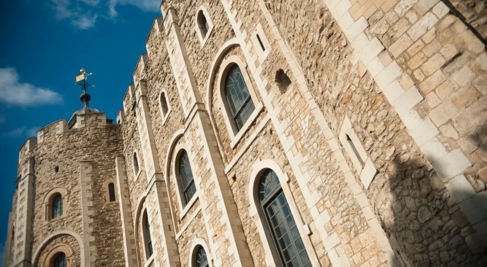 Tower of London White Tower Sun
