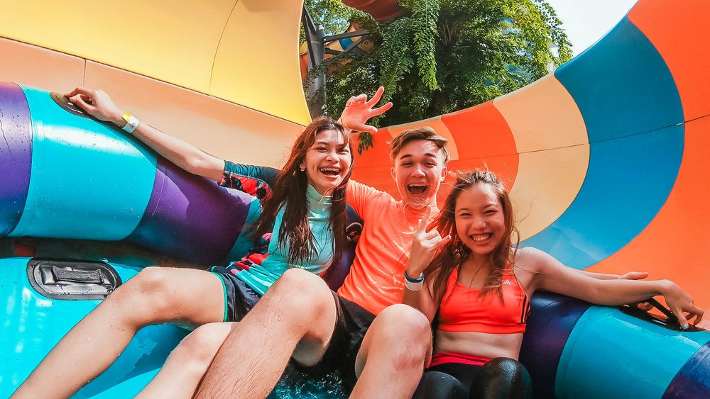 sunway lagoon photo spots slides