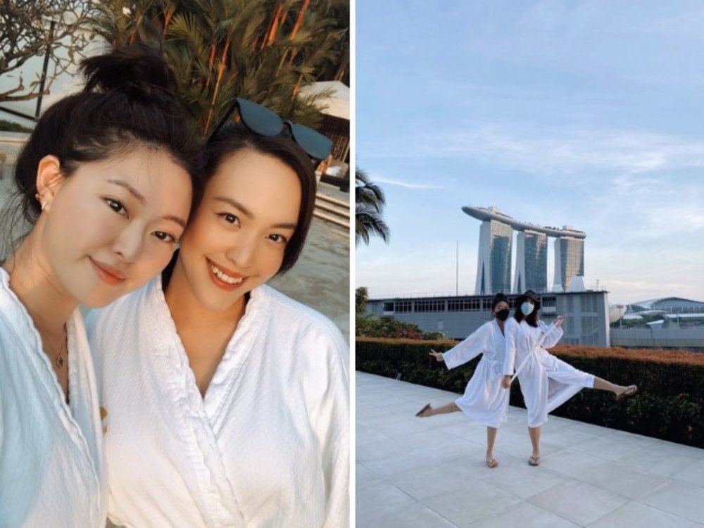 Sunset at the Mandarin Oriental Pool