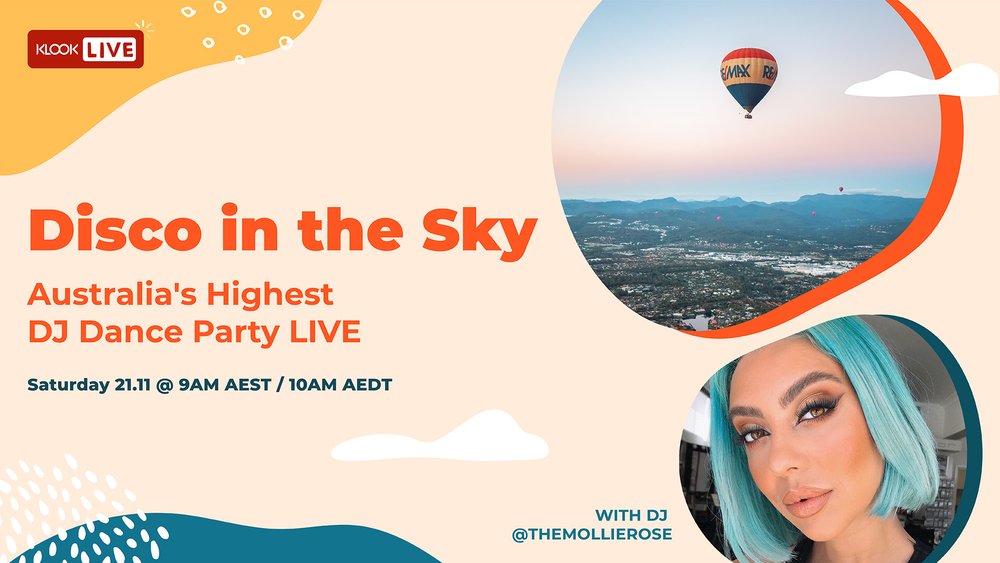 What is the Disco in the Sky livestream about? (Score a Buy 1 Free 1 GC hot air balloon deal!) 