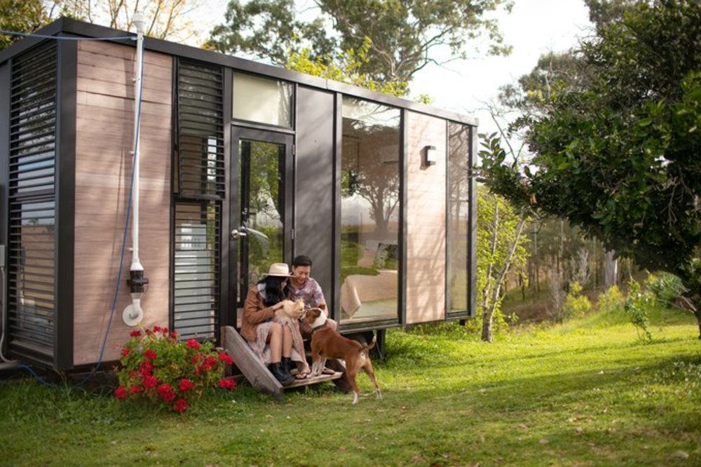 tiny away tiny home couple