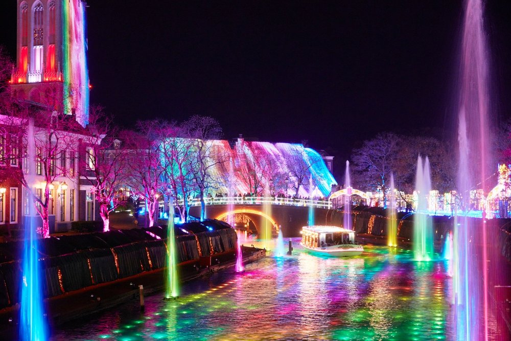 ハウステンボス 光と噴水の運河