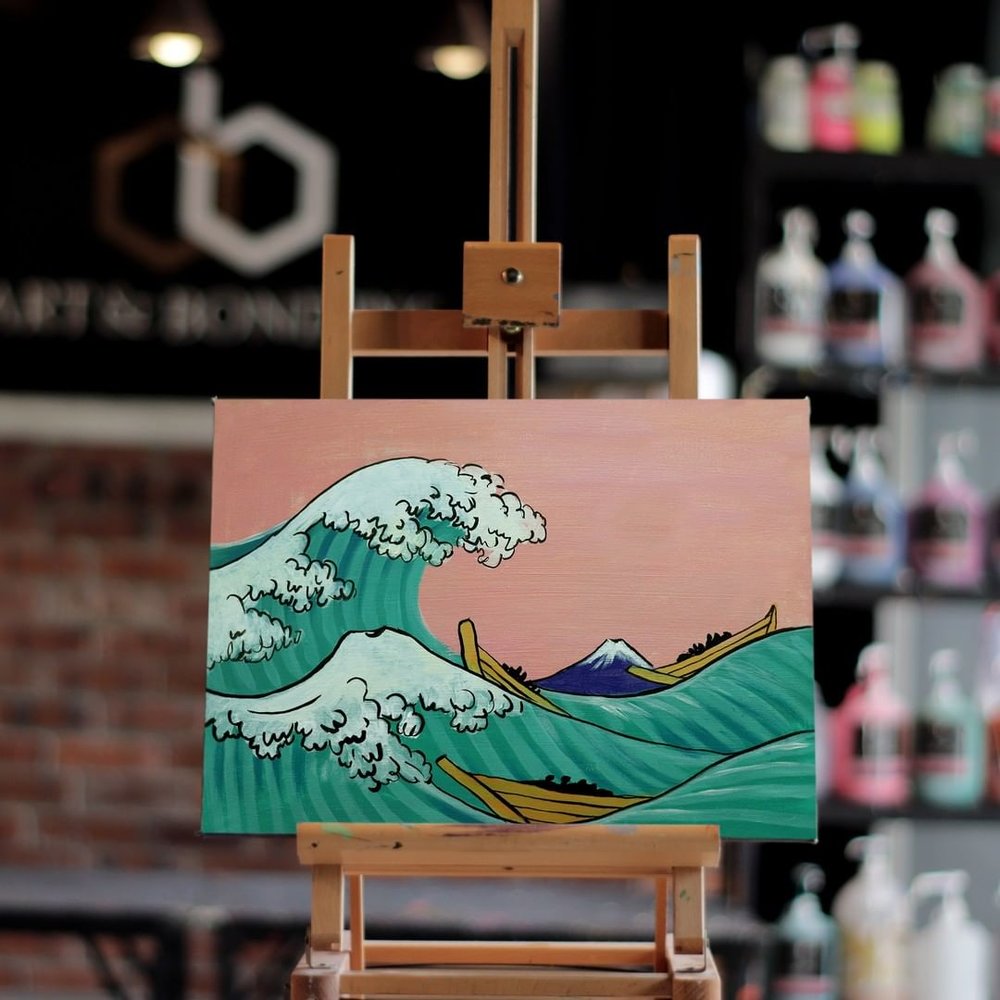 sip and paint art and bonding kl