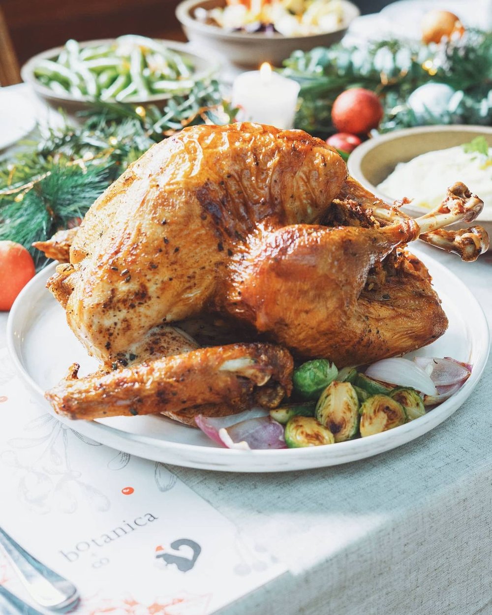 botanica + co christmas dinner food delivery turkey kl