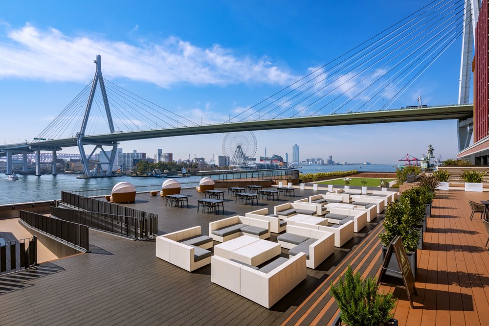 リーベルホテルのテラス