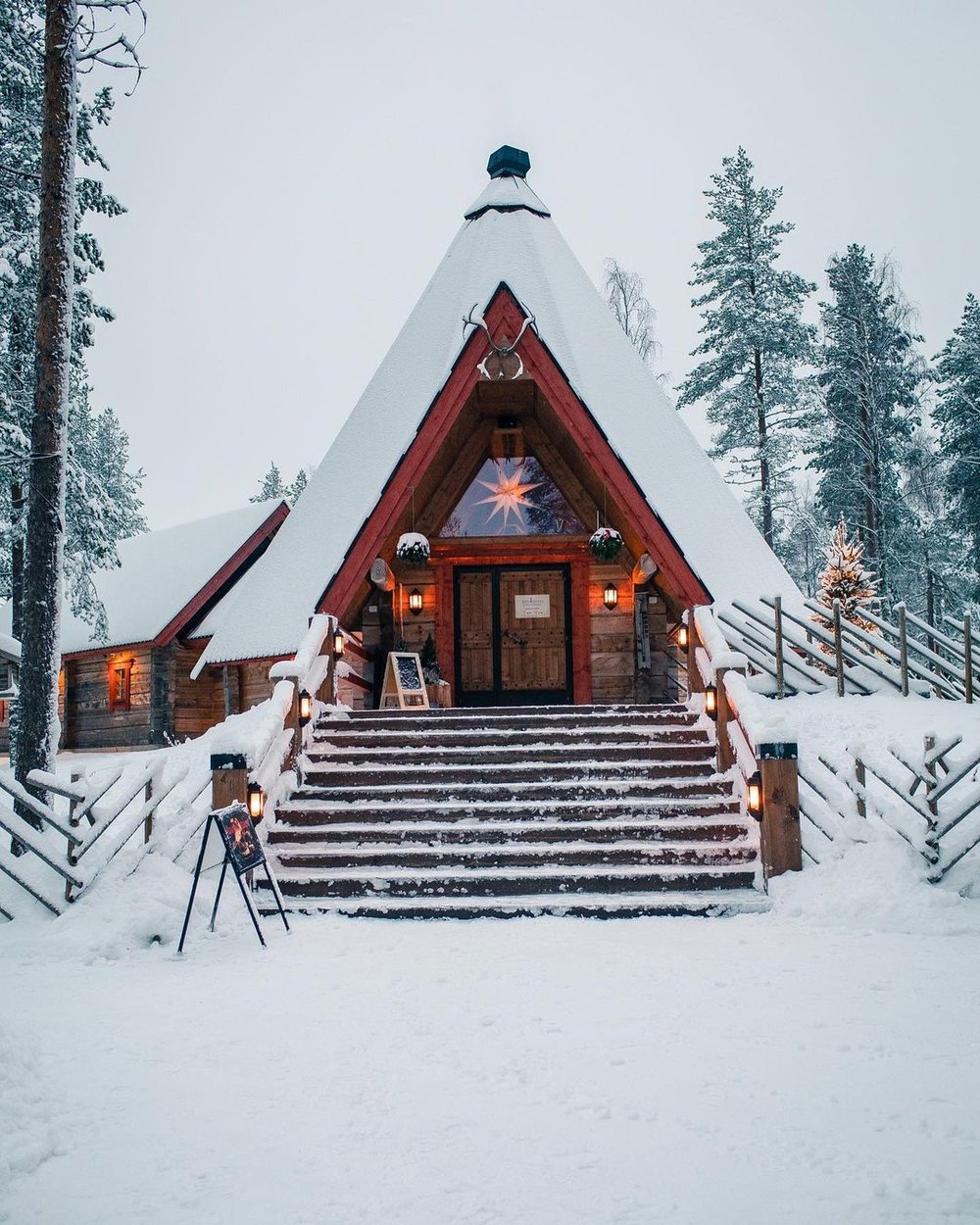 christmas santa claus village lapland finland