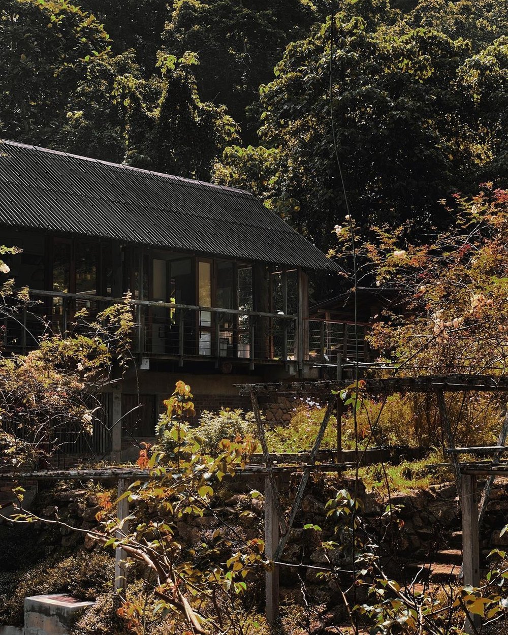 a little farm on the hill