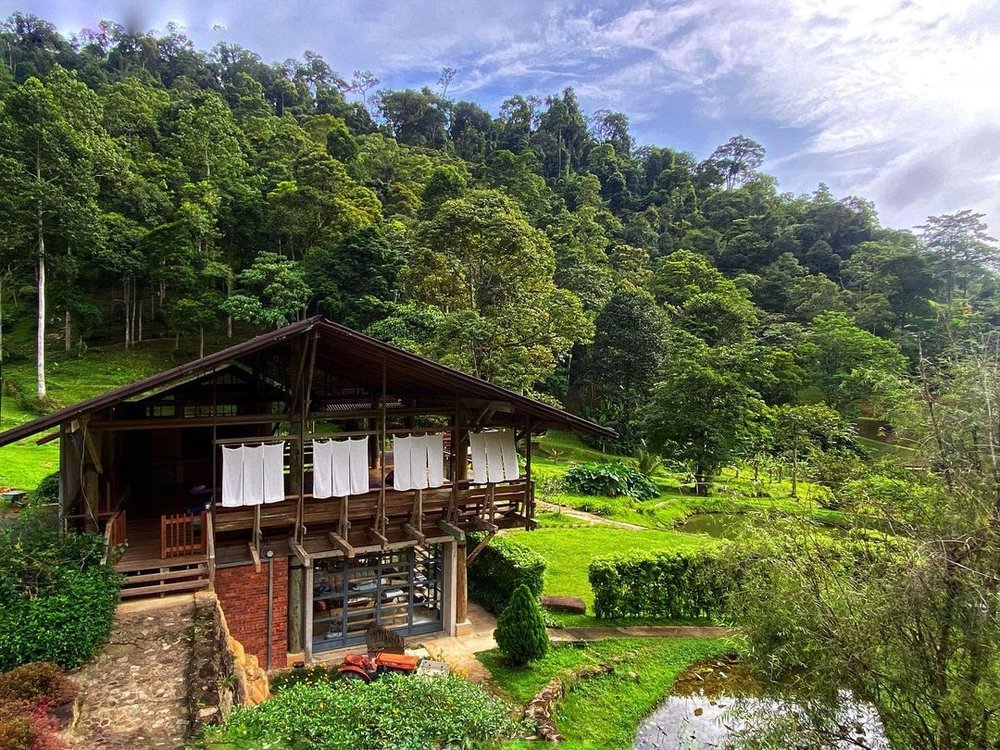 a little farm on the hill