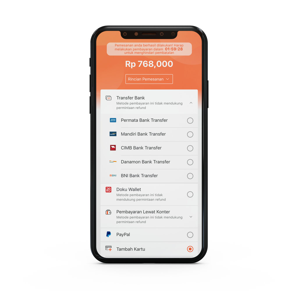 Rental Mobil Klook - Halaman Checkout