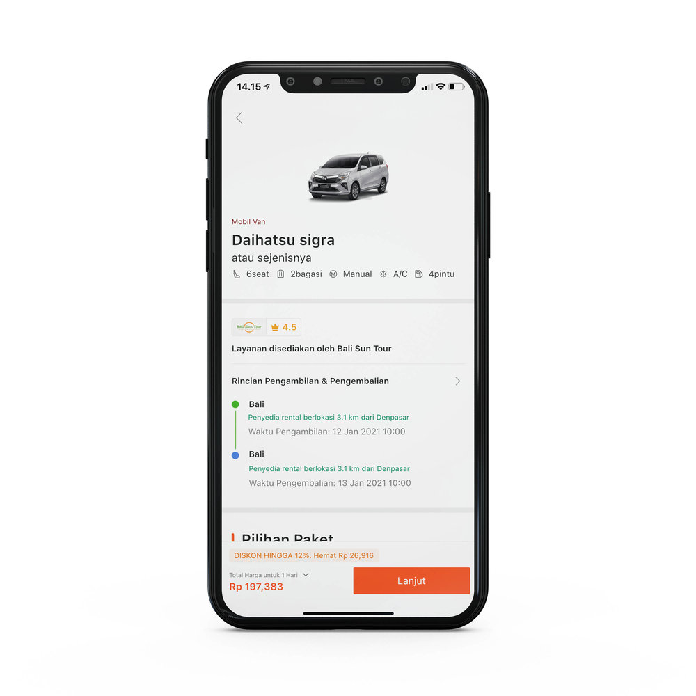 Rental Mobil Klook - Detail Mobil