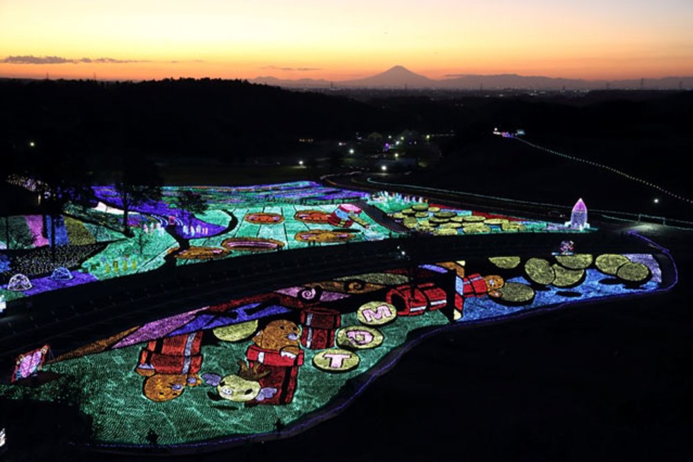 東京ドイツ村 ウインターイルミネーション「笑顔のきせき」