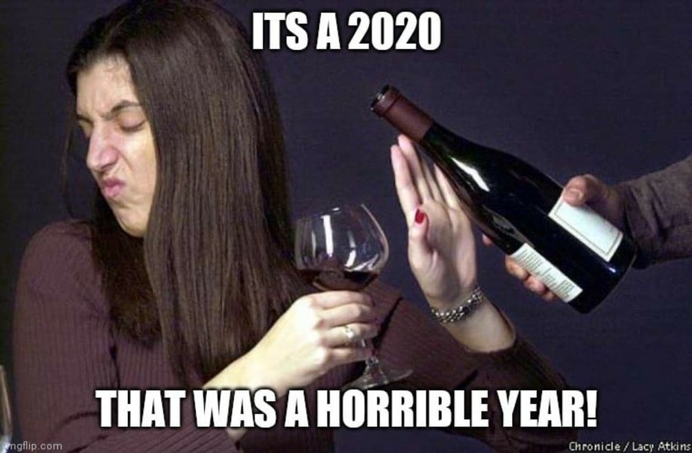 It's 2020. That was a horrible year