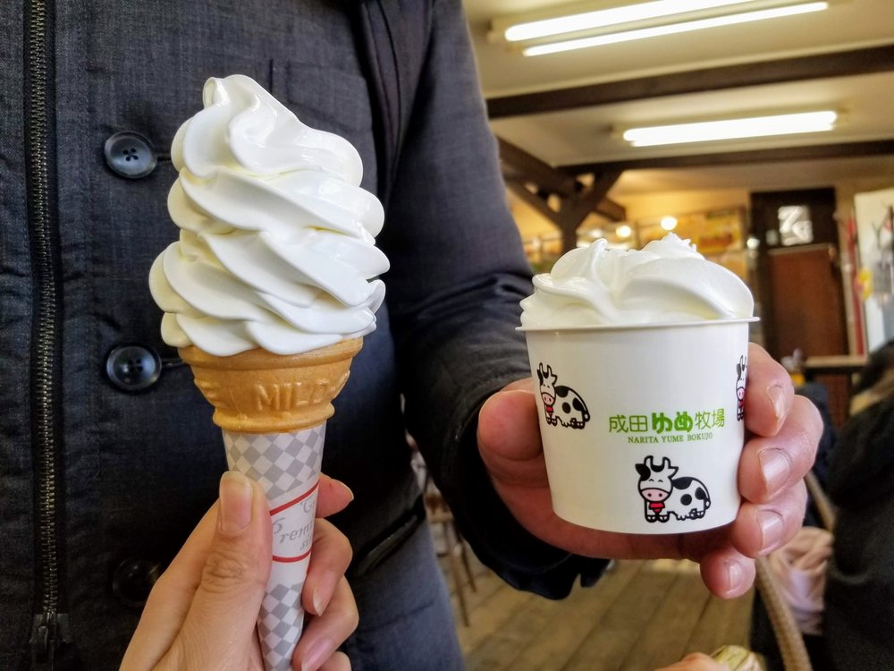 成田ゆめ牧場のソフトクリーム