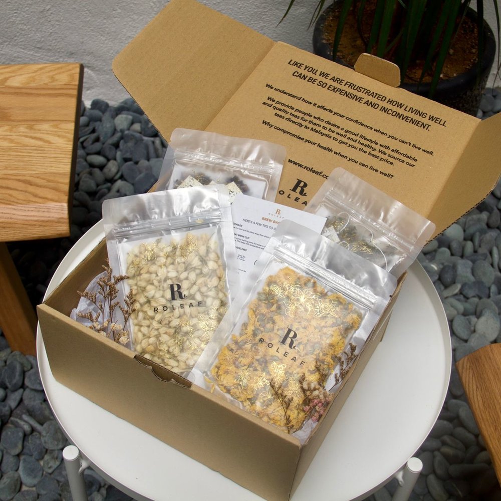 Roleaf tea bags for Valentine's Day gift guide