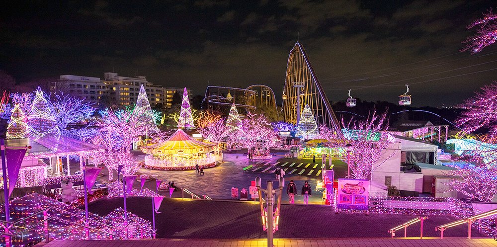 よみうりランド 大階段からのイルミネーション