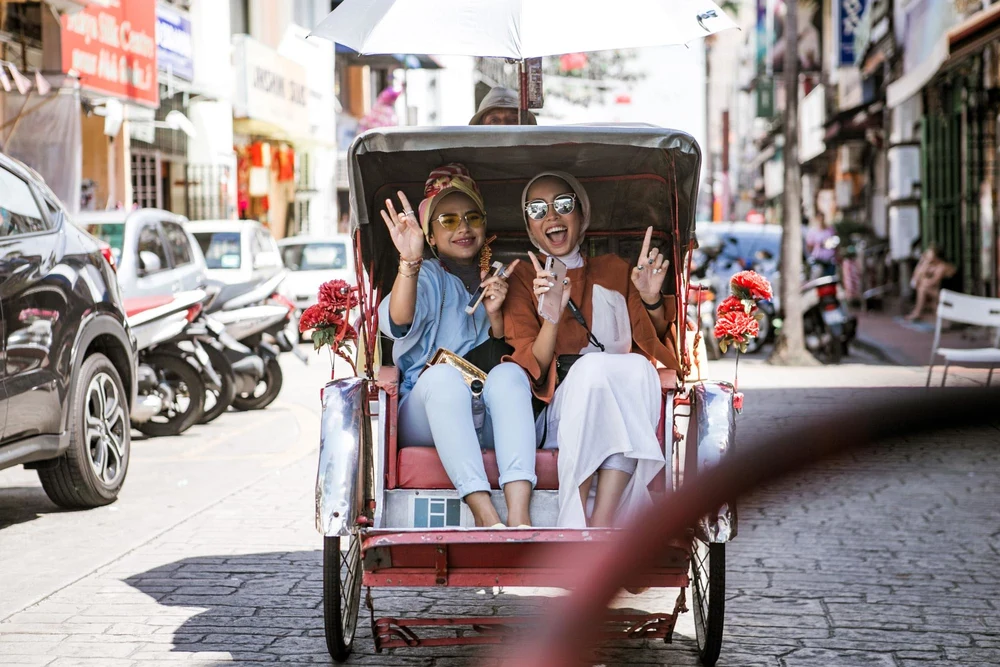 penang trishaw ride kids