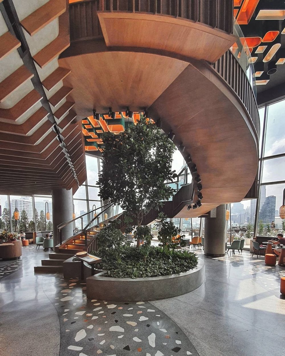 starbucks bangkok thailand chao phraya river