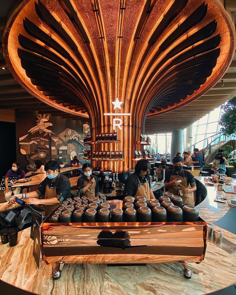 starbucks bangkok thailand chao phraya river