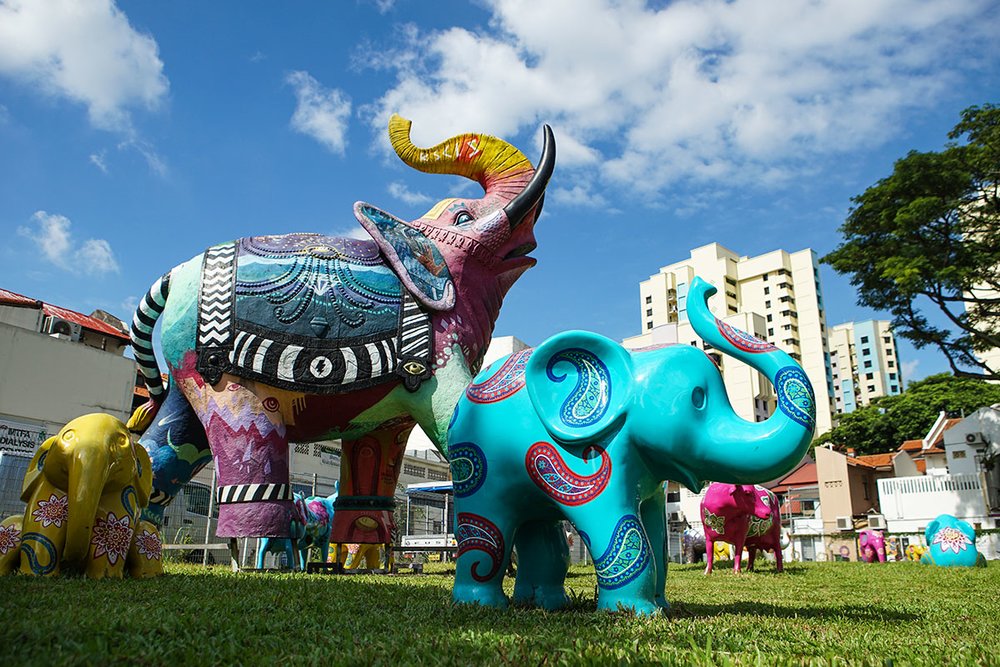 SG Little India Makara Elephants