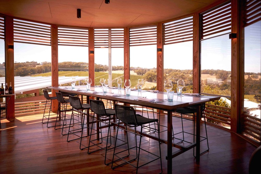 The gorgeous Alto wine room at Montalto Winery