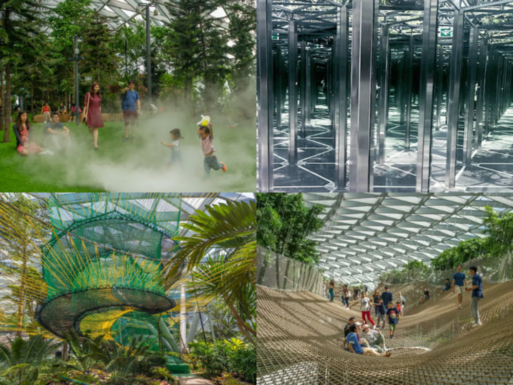jewel changi attractions collage