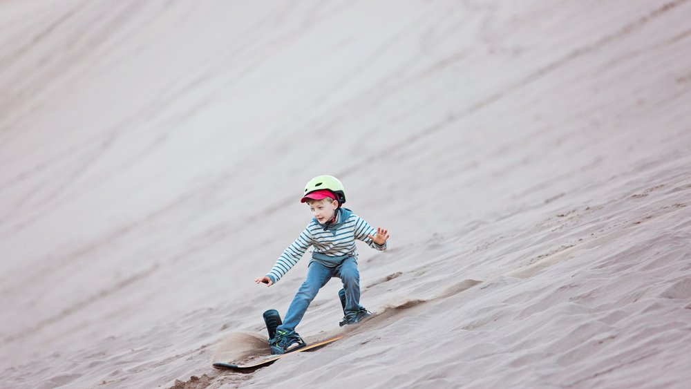 Dine and discover - sand boarding at Port Stephens