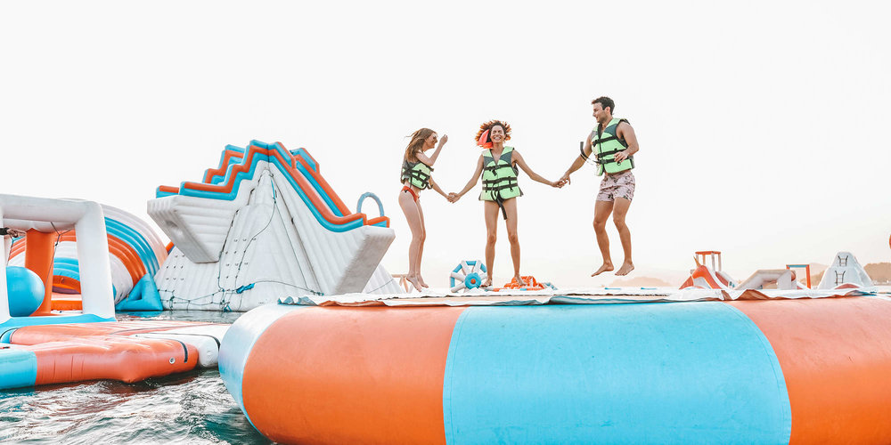 inflatable island