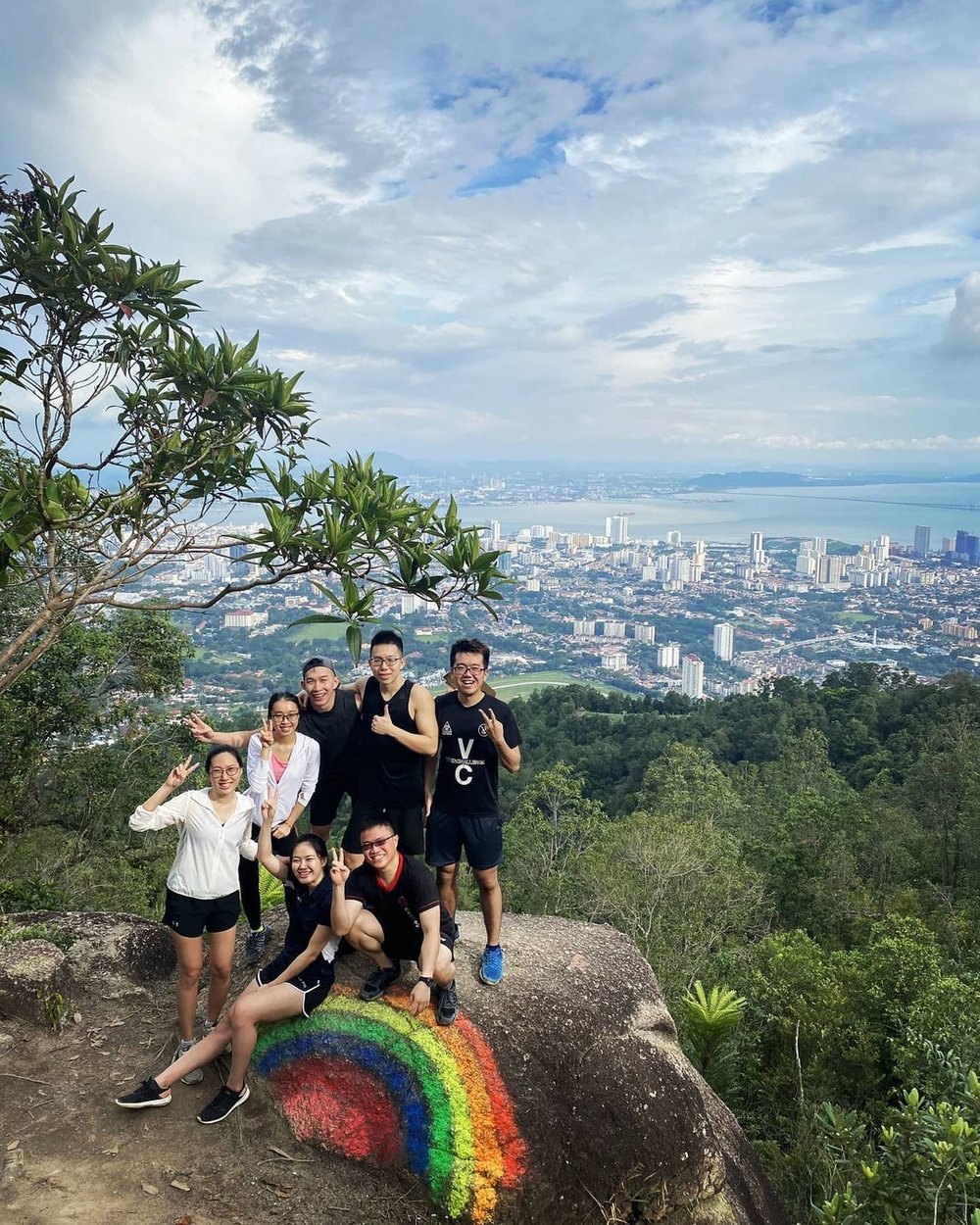 Rainbow Rock at Moon gate station 5 Penang Hill hike